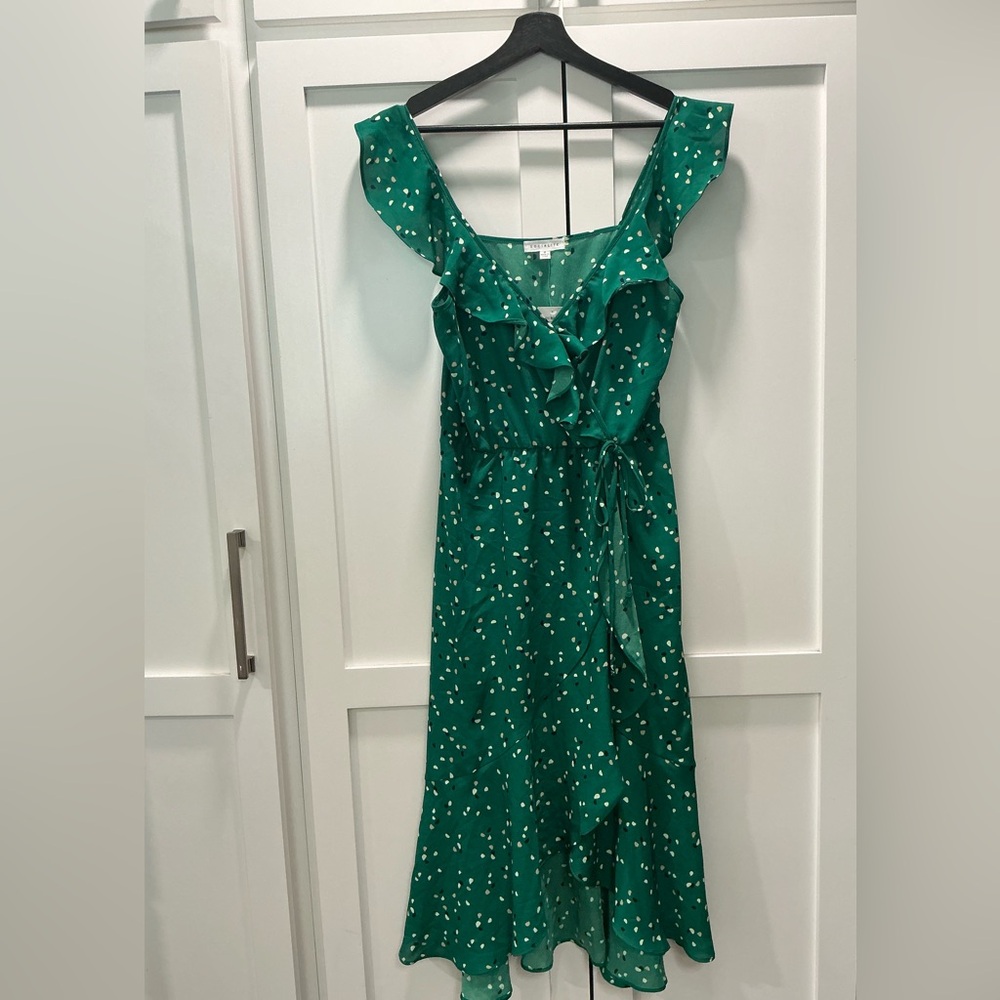 Socialite Ruffle Wrap Midi Dress - Picture 4 of 5